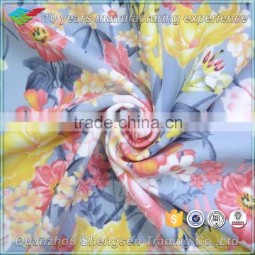 flower print 80 nylon 20 spandex swimwear fabric