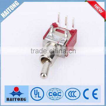 on off silver color waterproof 3 pin toggle switch