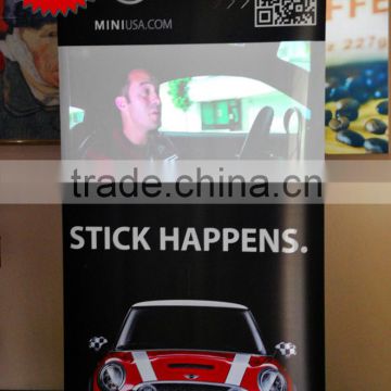 advertising banner with aluminum profile for events, super market, exhibition, retail store