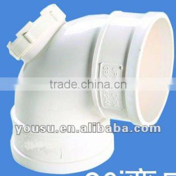 PVC-U drainage Fittings: 90 degree Cleanout Elbow