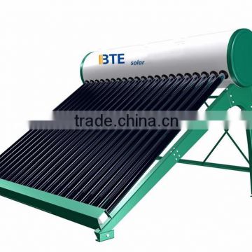 BTE Solar Water Heater with Evacuated Tubes--Unpressurized with CE certificate