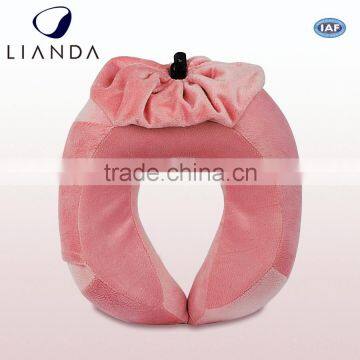 custom made travel car pillow,pink travel neck pillow