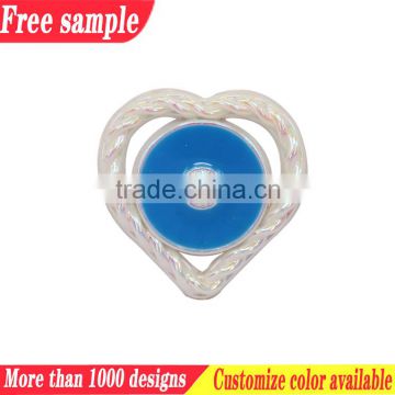 Fashion accessories plastic shoe buckle heart design slipper decoration