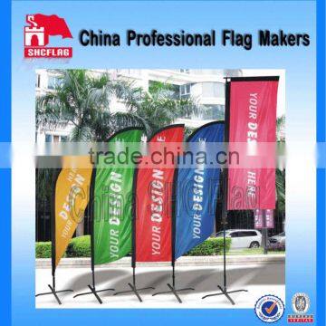 NO MOQ custom feather beach flag sublimation printer