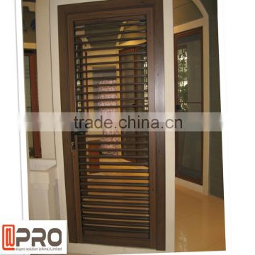 Hot sell aluminum power coating wood shutter door from China manufacturer