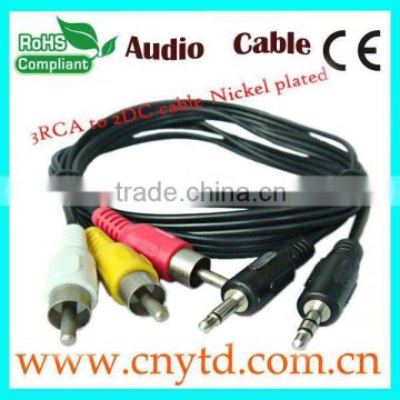 high speed pvc jacket dc to rca cable 25