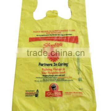 Yellow eco-friendly shopping bags