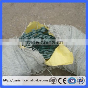 500mm BTO-22 low price pvc powder coating concertina razor barbed wire(Guangzhou Manufacturer)