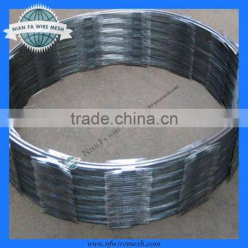 good qualitity galvanized Razor Barbed Wire fence(Guangzhou direct supplier)