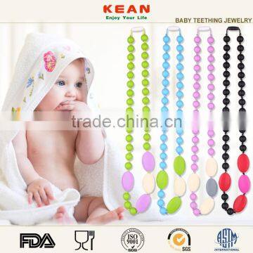 BPA Free Food Grade Baby Teething Bracelets Wholesale Druzy Pendants