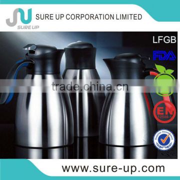 2014Soft touch handle stainless steel vacuum water jug (JSUJ)