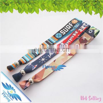 Cheap Selling Sublimation Festival Fabric Wristbands with Custom Logo for Events