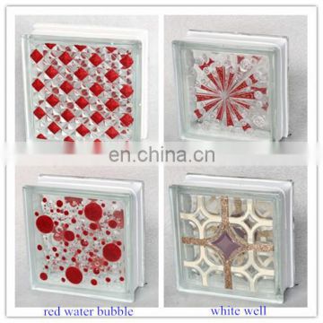 CE building use glass block for wall with size 190*190*80
