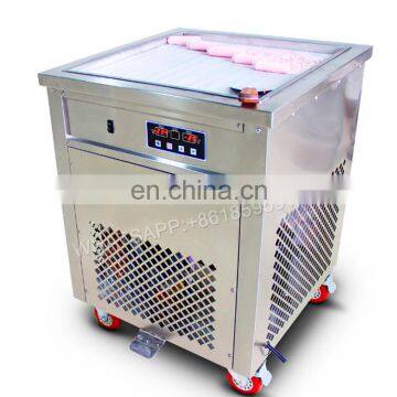 double fry ice pan machine fried rolling commercial ice cream machine for sale