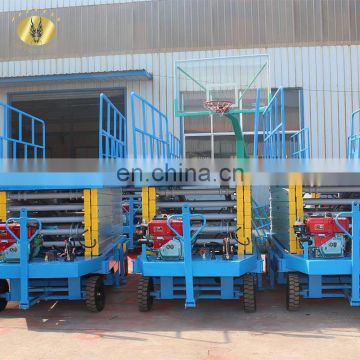 7LSJY Shandong SevenLift outdoor electric hydraulic manual trailer vehicle mounted scissor hand lift platform