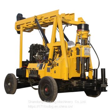 The hot sale  XYX-3 Wheeled walking water well drilling rig with high efficiency