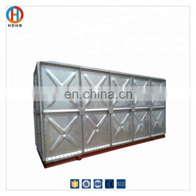Elevated  Galvanized Steel  Water Tanks  50000 Liters for Hot Water Storage