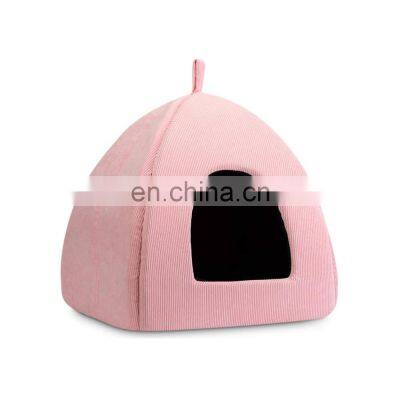 Wholesale Modern House-Shaped easy wash small cheap comfortable felt house pet for Cat Dog