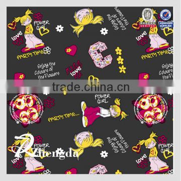 100% polyester oxford cartoon fabric with PVC backing