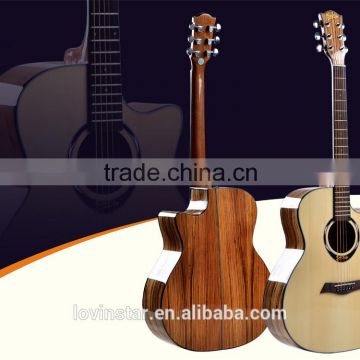 Hot Selling hand made 41" zebra wood Acoustic classic guitar                        
                                                Quality Choice