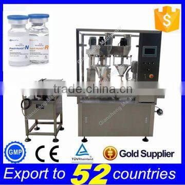 Free shipping PLC controlled auto powder filing machine,200g powder filling and packing machine