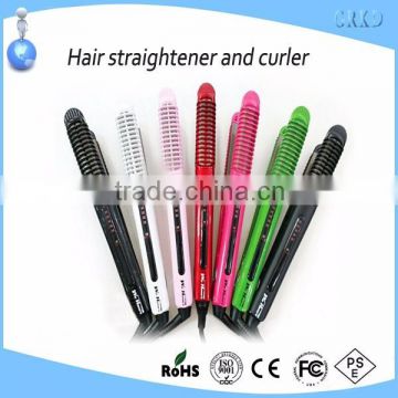 New stylish hair straightener with curler