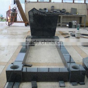 European style granite monuments with rose engraving