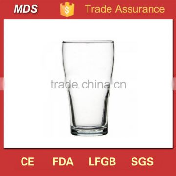 Glassware manufacturers 425ml conical pint beer glass tumbler