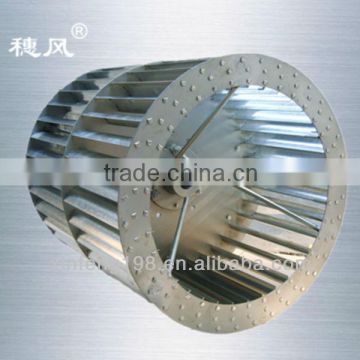 Guangzhou backward(curve) centrifugal fan impeller/Double air inlet