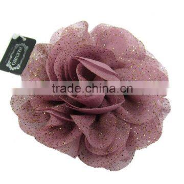 Fashion elegant Satin Flower Fabric Brooches for sale