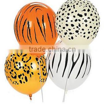 Latex Jungle Animal Print Balloons