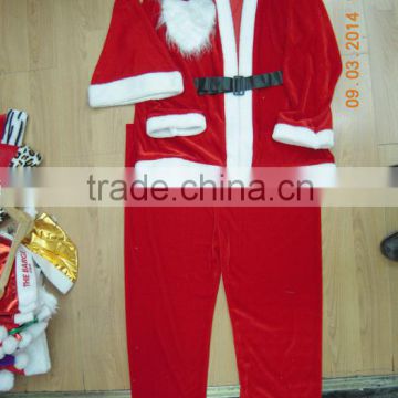 Pleuche Christmas Costumes Santa Suits