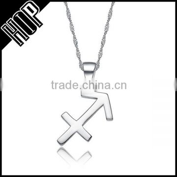 Trending Hot sale Fashion 925 Silver Plated metal sagittarius pendant for necklace