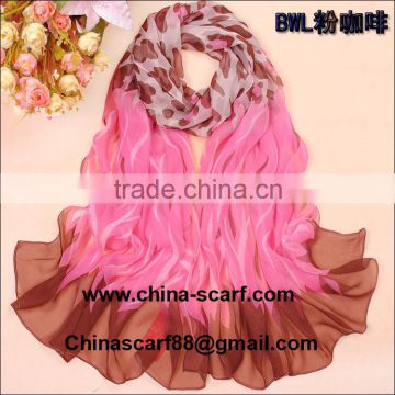 silk leopard print scarf