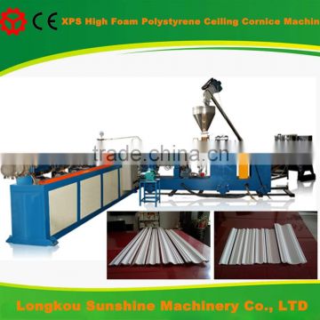 Polystyrene foaming ceiling decoration xps extruded equipment
