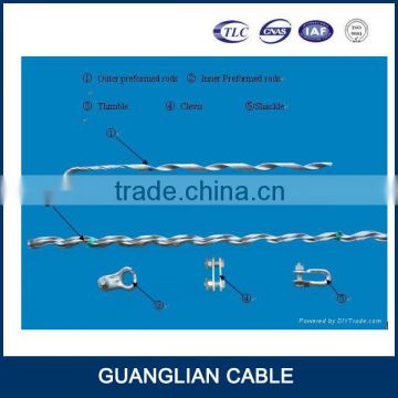 china manufacturing overhead power line fitting OPGW dead end Preformed opgw tension fittings