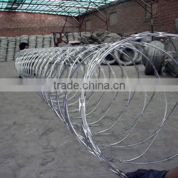High quality razor wire CBT-65 stainless steel razor barbed wire