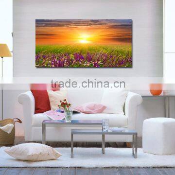DS10 Modern Home Decoration Handmade The Sea Of Flower Printed on Canvas For Oil painting