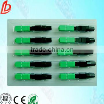 Factory SC/APC 3.0mm fast connector, FTTH SM SX fiber optic fast connector , optical fiber fast connector with 10pcs/ package