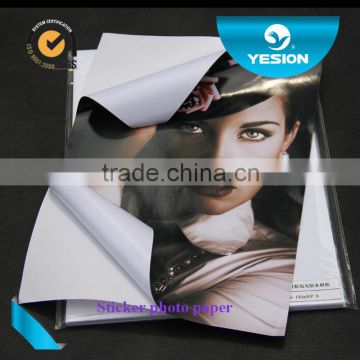 115gsm glossy adhesive photo paper with high quality from China professional factory