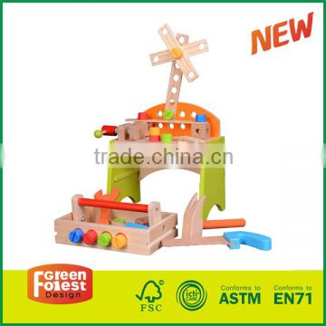 Wooden Assembly Toy Toy Tool Set Workbench