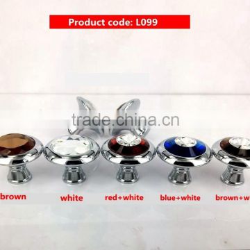 Latest styles crystal glass furniture handles & knobs