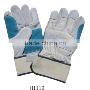 cow split leather working gloves BC grade, very low price