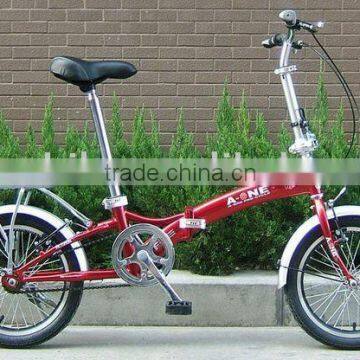 16INCH HI-TEN STEEL SINGLE SPEED FOLDING BIKE