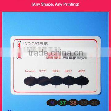 Fever Monitor Forehead Card Thermometer, Customized Shape and Printing Allowed