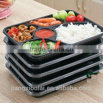 Microwaveable BPA free FDA approval meal prep containers 3 compartment 34oz &6 compartment