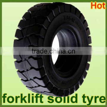 china supplier solid rubber 355/65-15 forklift tire for forklift