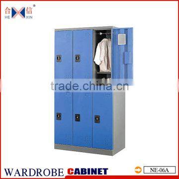 6 door steel clothes cabinet