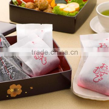 Plastic Sheet for Onigiri Rice Ball with Fillings Portable Lunch