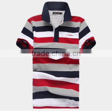 Men's engineering stripe polo shirt